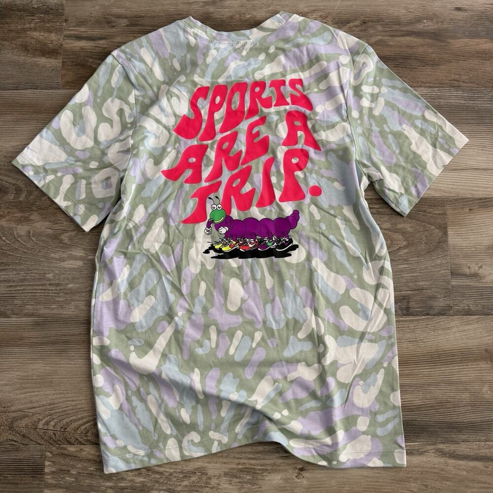 Nike Sports Are A Trip Tie‑Dye T‑Shirt – Small – Pastel Green Purple – NWT